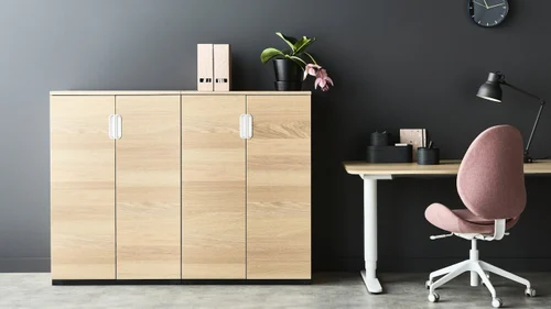 Wooden Office Cupboards EMS-OFF005 | Office Furniture Noida