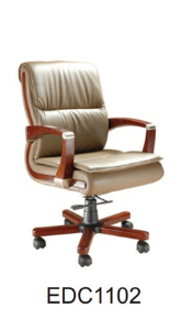 Yellowish brown Eleganc Director Chair featuring plush cushioning and high-quality leatherette design
