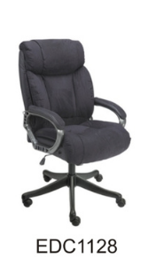 Black Eleganc Director Chair with cushioned seating and high-quality leatherette upholstery