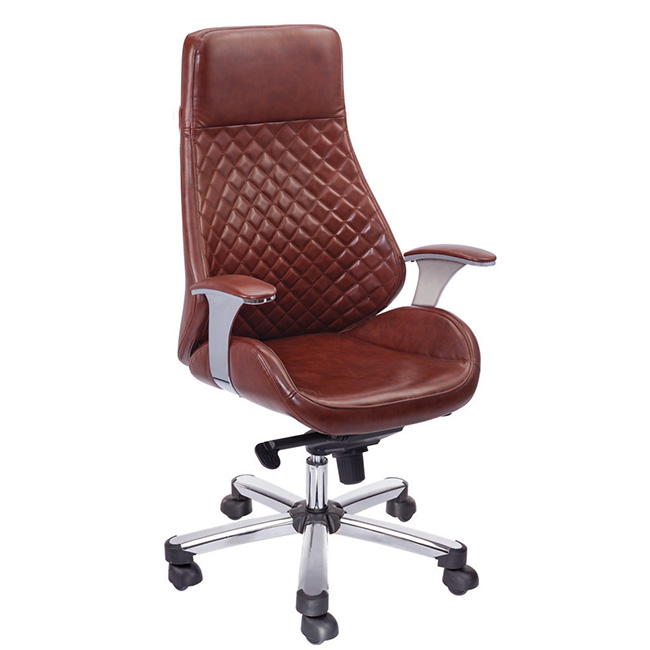 Eleganc Utopian Chair in maroon, cushioned for comfort with leatherette tapestry