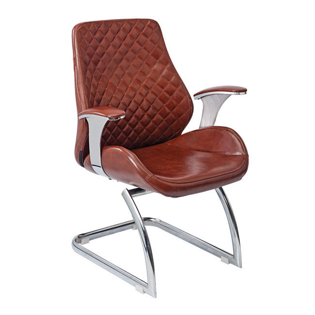 Maroon Eleganc Utopian Series Chair with soft cushioning and leatherette tapestry for premium comfort