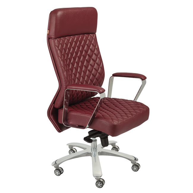 Eleganc Utopian Series Chair, grey cushioned seating with sleek leatherette tapestry for a modern look