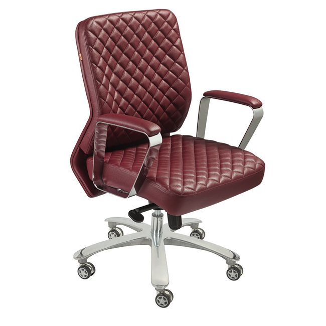 Grey Eleganc Utopian Series Chair with premium cushioning and durable leatherette upholstery