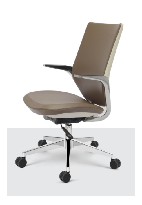 Eleganc Utopian Series Chair, maroon finish with plush cushioning and stylish leatherette design