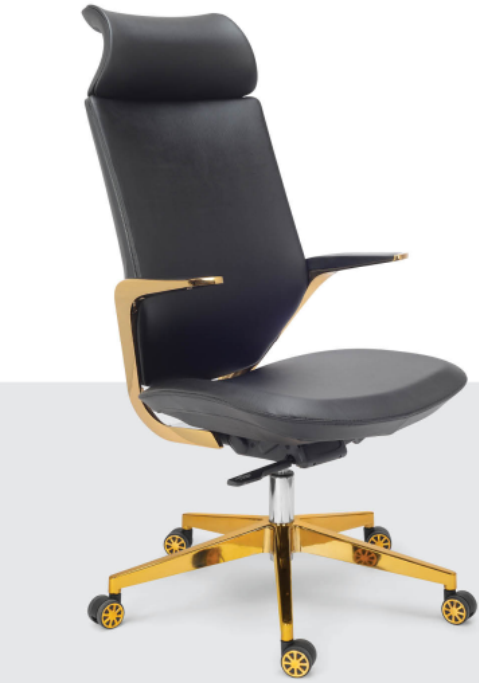 Eleganc Utopian Series Chair, maroon tone with padded cushioning and premium leatherette finish