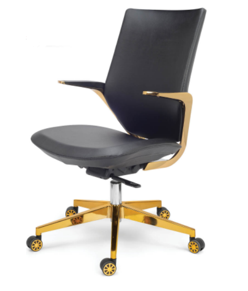 Eleganc Utopian Series Chair in maroon, designed with cushioned seating and a sleek leatherette exterior
