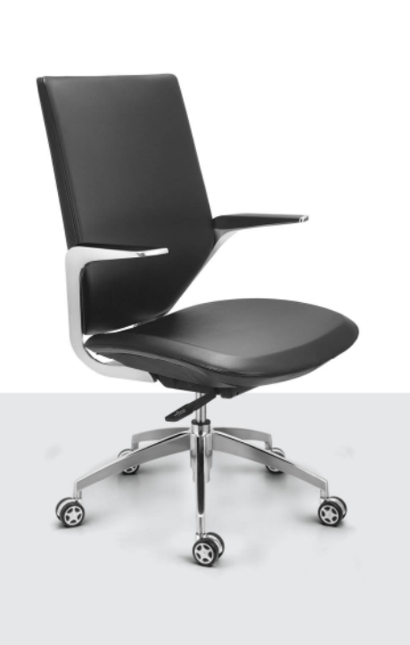 Blackish Eleganc Utopian Series Chair featuring ergonomic cushioning and a high-quality leatherette design