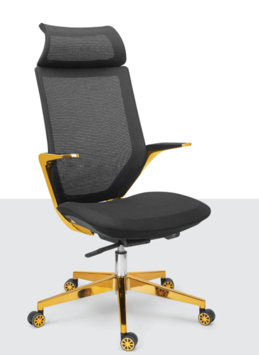 Eleganc Utopian Series Chair in a blackish tone with cushioned seating and durable leatherette tapestry