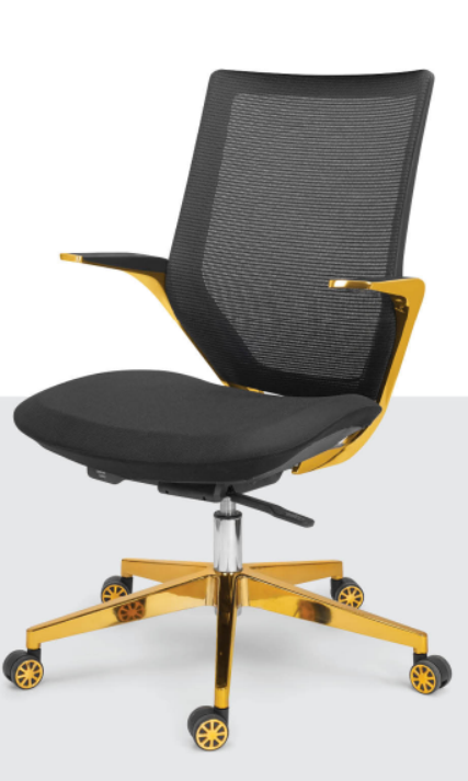 Eleganc Utopian Series Chair with blackish leatherette upholstery, offering premium comfort and cushioning