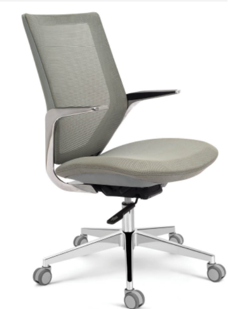 Eleganc Utopian Series Chair in black, cushioned for support with sleek leatherette tapestry