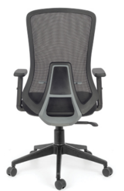 Eleganc Utopian Series Chair in black, cushioned for support with sleek leatherette tapestry